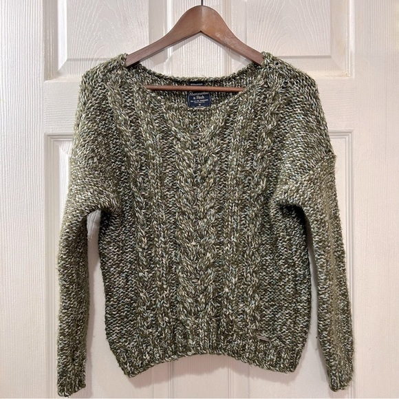Abercrombie & Fitch Sweaters - Abercrombie & Fitch Sweater Oversized Women's Green & Blue Marbled Size Medium
